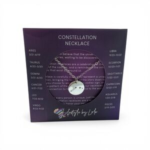 Sterling Silver Aries Constellation Necklace